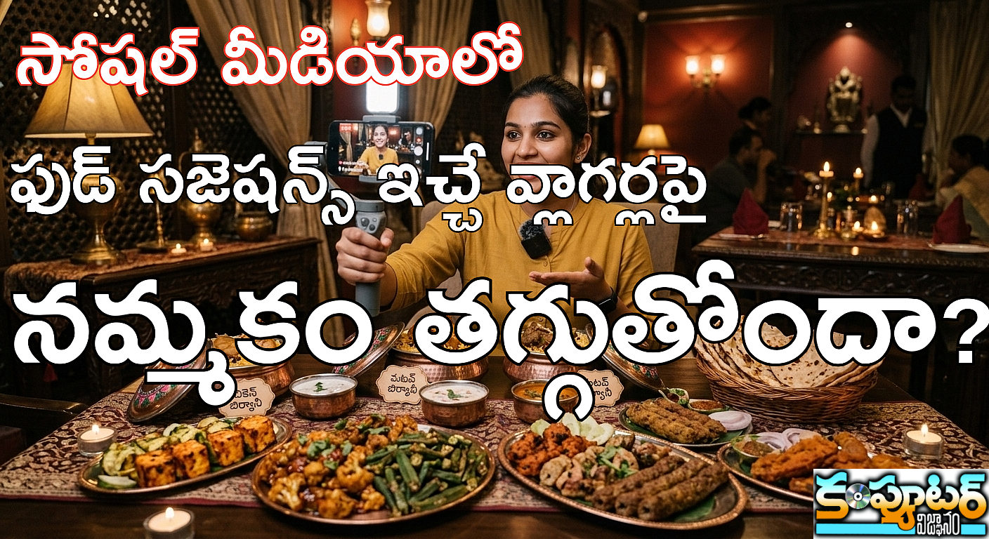 సోష‌ల్ మీడియాలో ఫుడ్ సజెషన్స్ ఇచ్చే వ్లాగ‌ర్ల‌పై నమ్మకం తగ్గుతోందా?