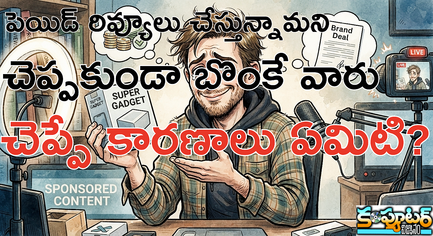 పెయిడ్ రివ్యూలు చేస్తున్నామని చెప్పకుండా బొంకే వారు చెప్పే కారణాలు ఏమిటి?